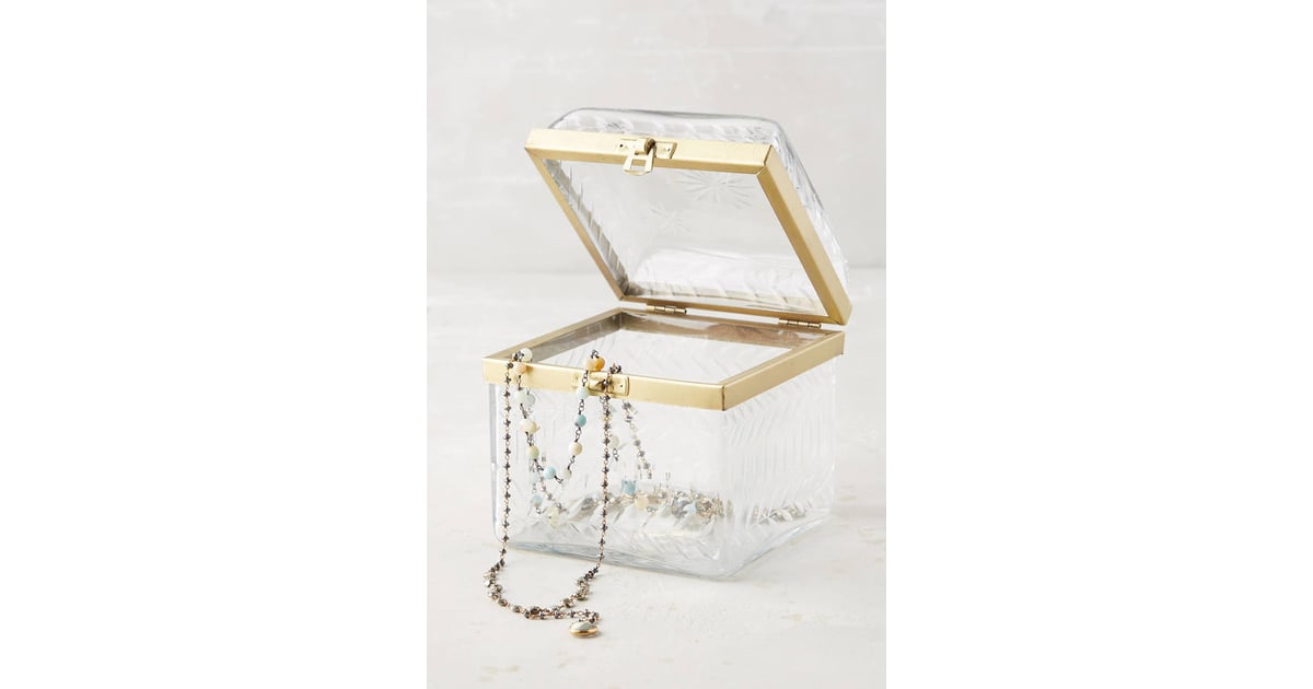 Etched Glass Jewelry Box Cool Gifts From Anthropologie POPSUGAR