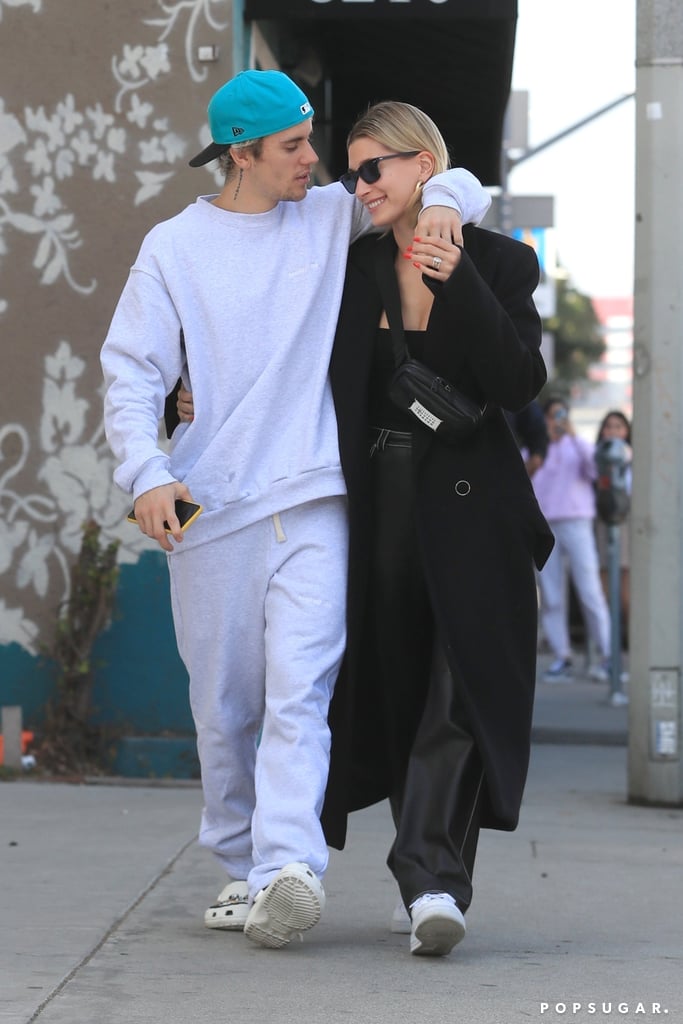 Justin and Hailey Bieber Kissing in LA Pictures March 2020