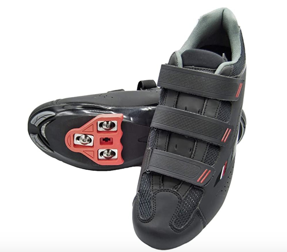 Venzo Bicycle Men's Road Cycling Riding Shoes  3 Straps Compatible with Peloton 