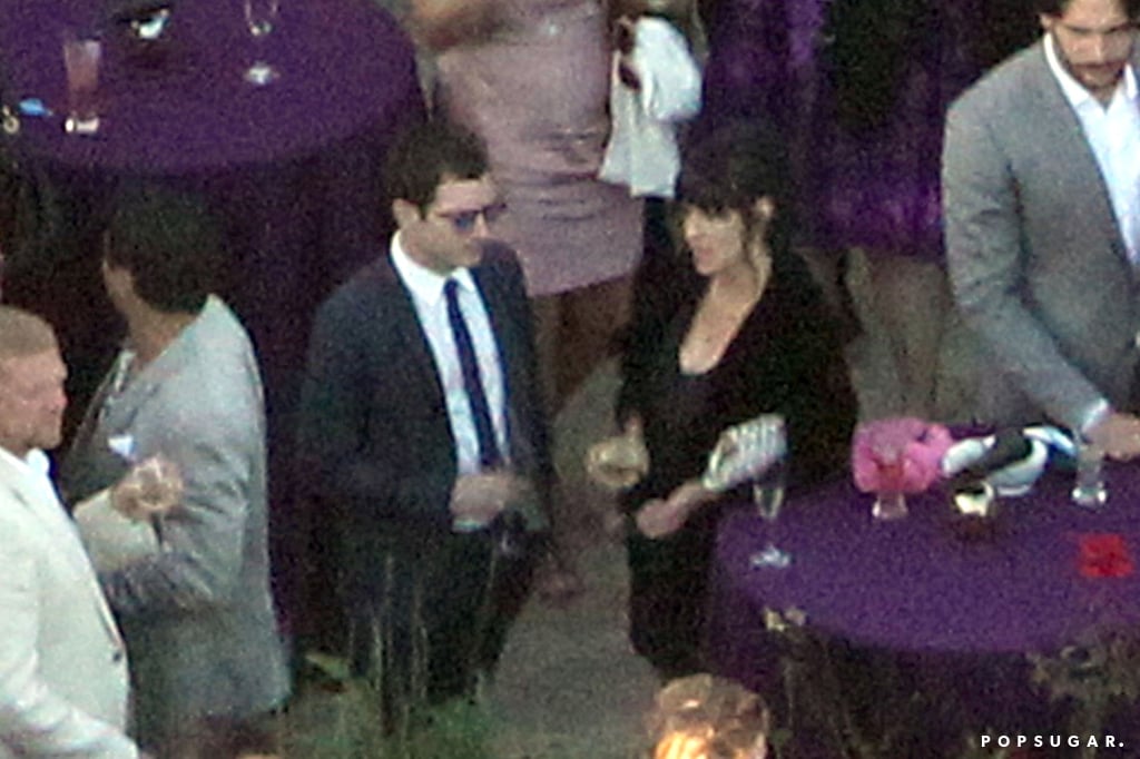 Elijah Wood mingled with other guests at True Blood couple Anna