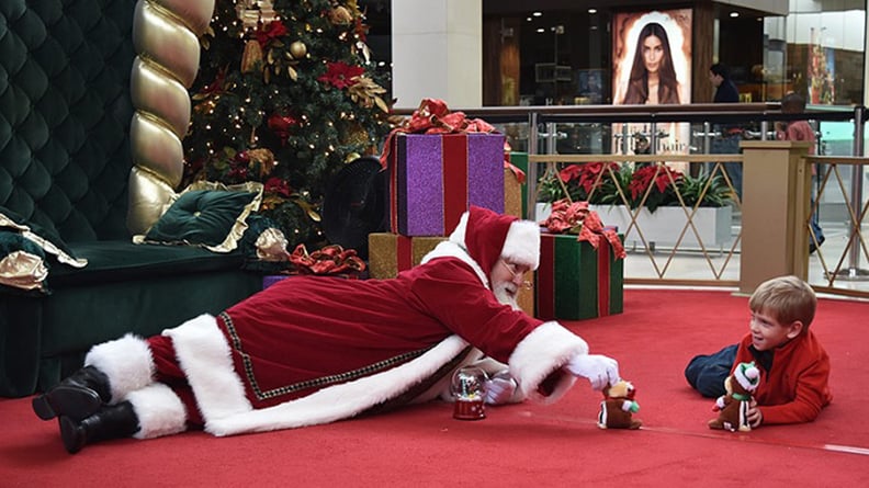 The Santa Who Realized the Floor Is More Comfortable Than a Lap