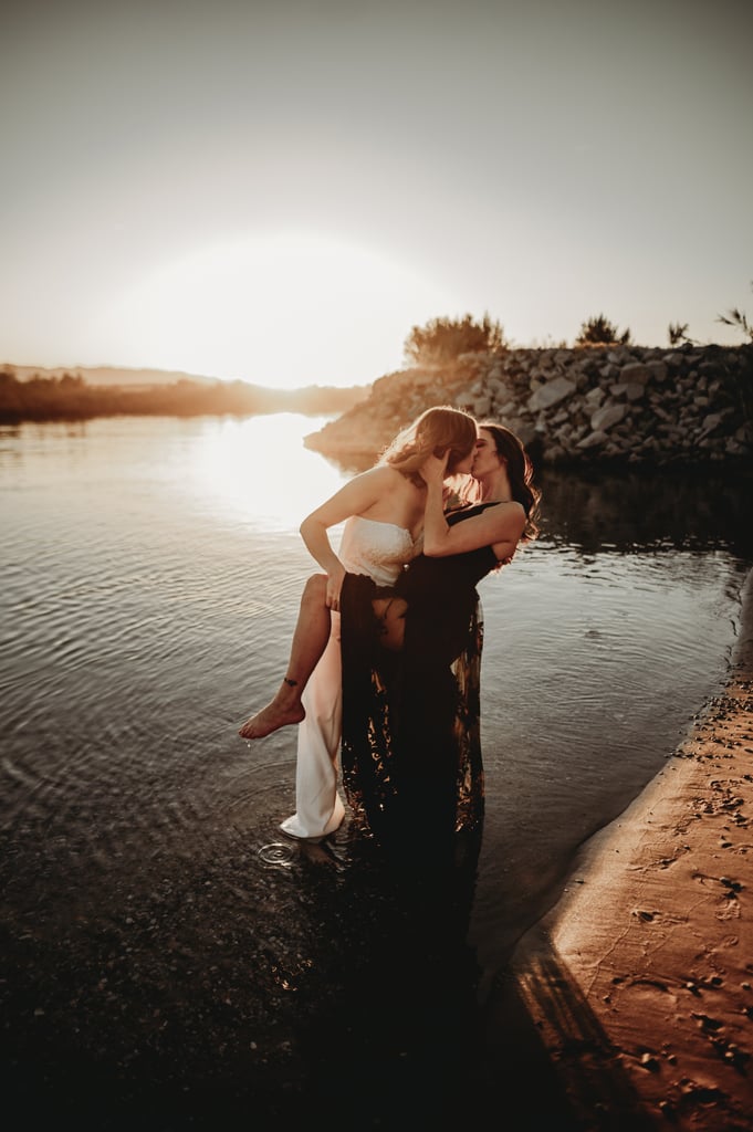 Sexy River Beach Engagement Photo Shoot