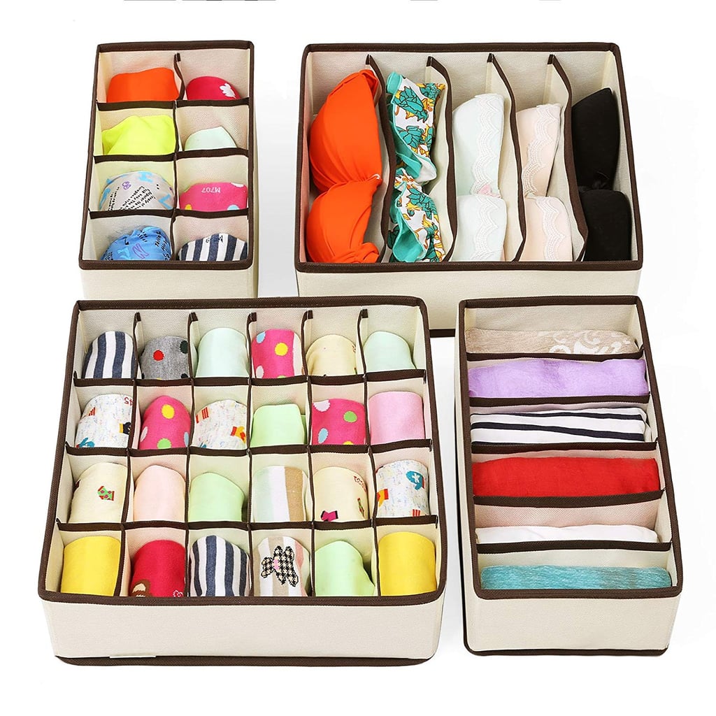 Zimtown Set of Four Foldable Under Bed Organizers