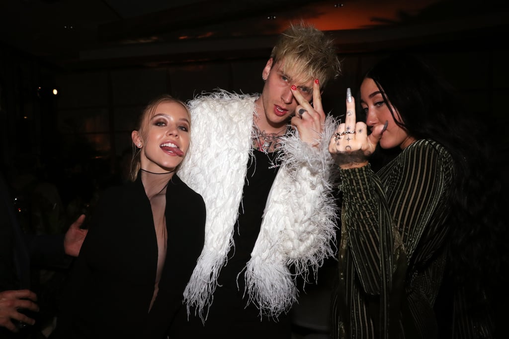 Sydney Sweeney Machine Gun Kelly And Noah Cyrus At The 2020 Republic Records Grammys 