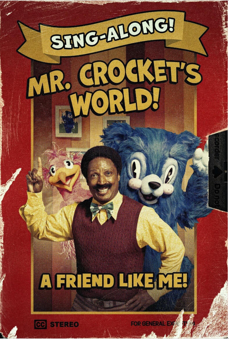 MR. CROCKET - In 1993, a mysterious children's show host, Mr. Crocket, magically emerges from television sets to kidnap young children, brutally slaying their parents in the process. After Mr. Crocket snatches her son, one determined mother embarks on a perilous quest to track down the demonic entertainer and rescue her boy. (Courtesy of Disney)ELVIS NOLASCO