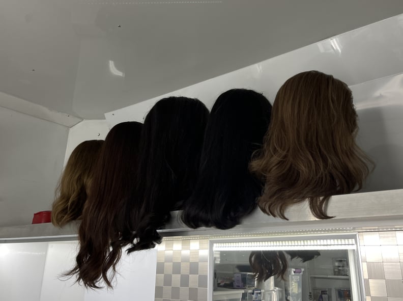Wigs used on set of "Priscilla"