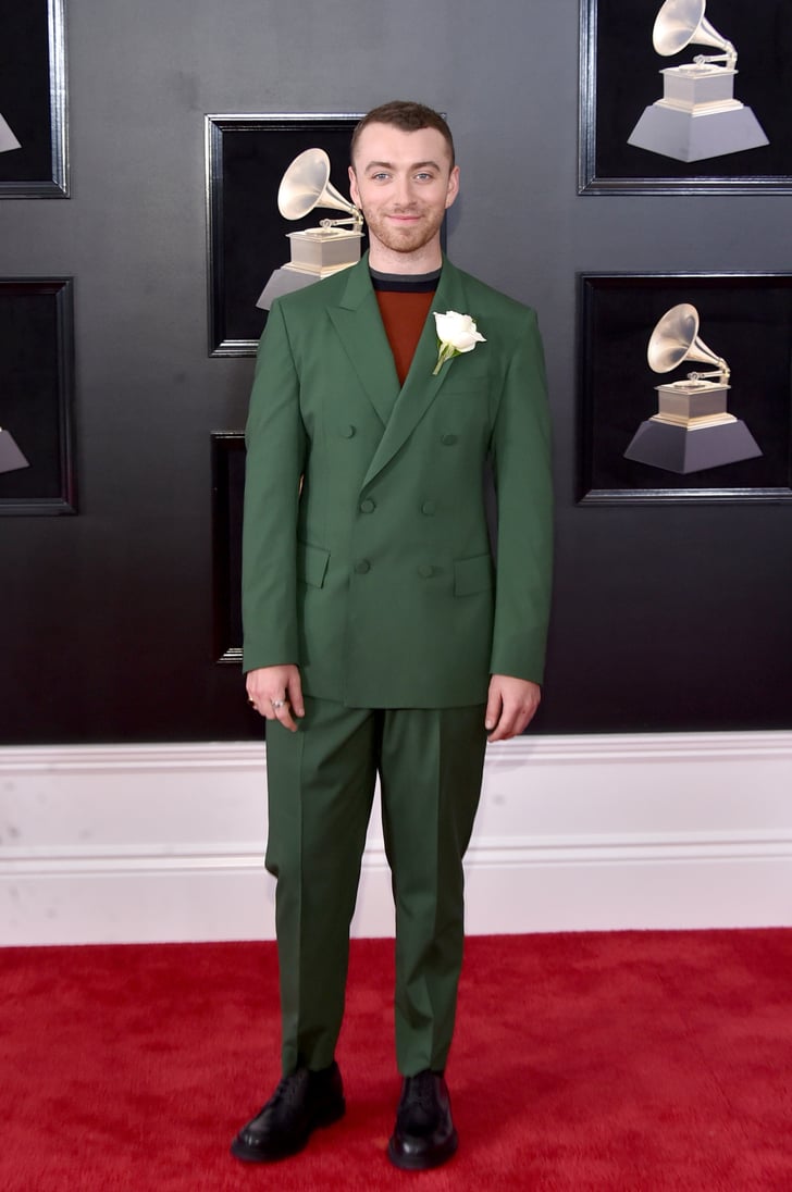 Sam Smith Grammys Red Carpet Dresses 2018 POPSUGAR Fashion Photo 35