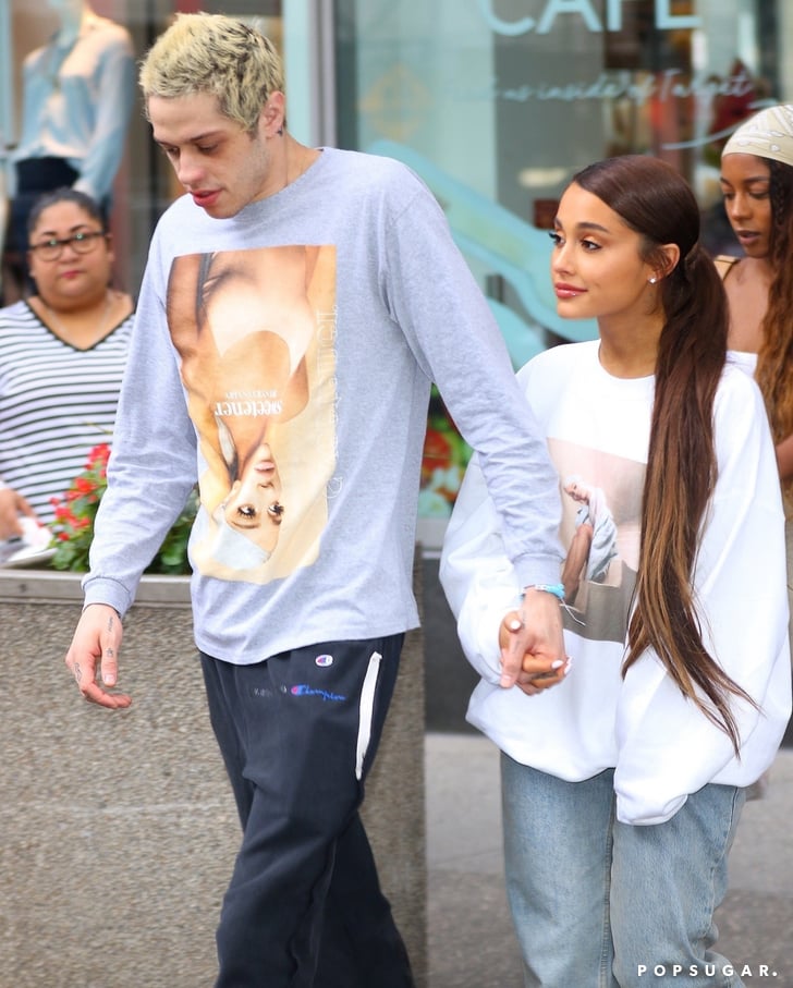 Ariana Grande and Pete Davidson Wearing Sweetener Merch 2018