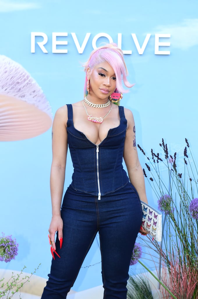 Saweetie's Rainbow Hair at Coachella 2023