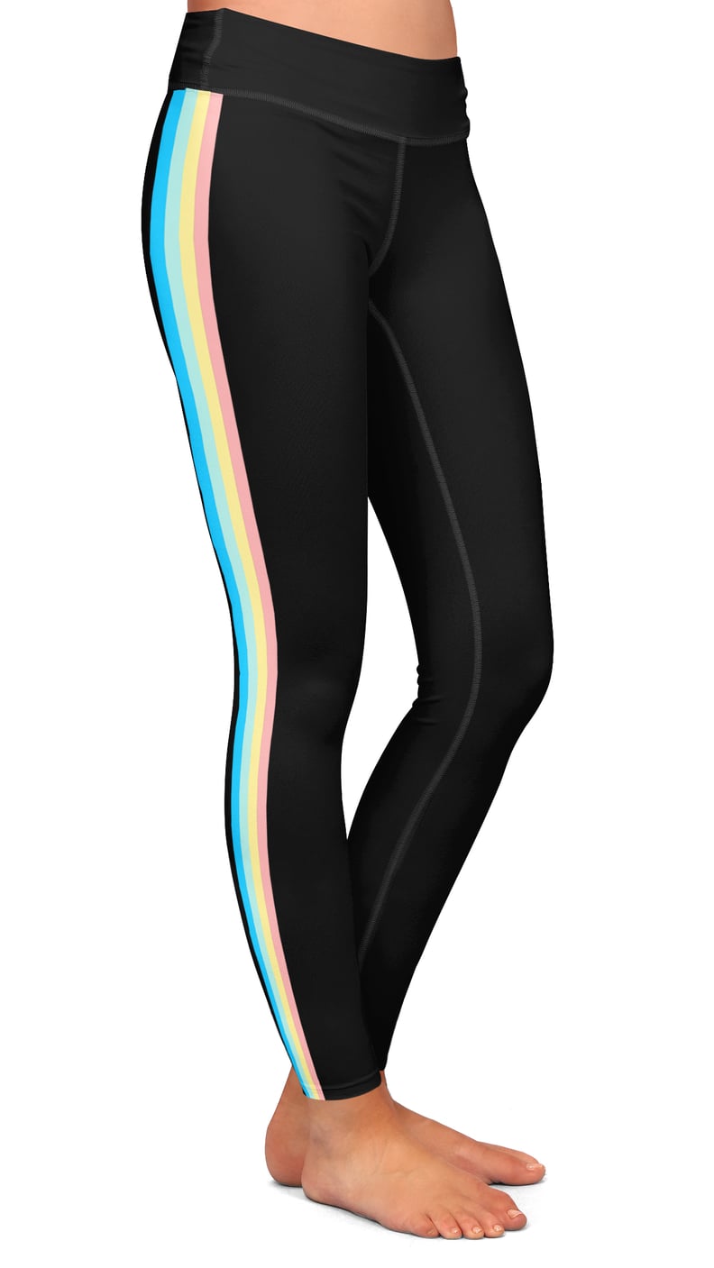 Rainbow Striped Yoga Pants Sexy Colorful Print Custom Leggings