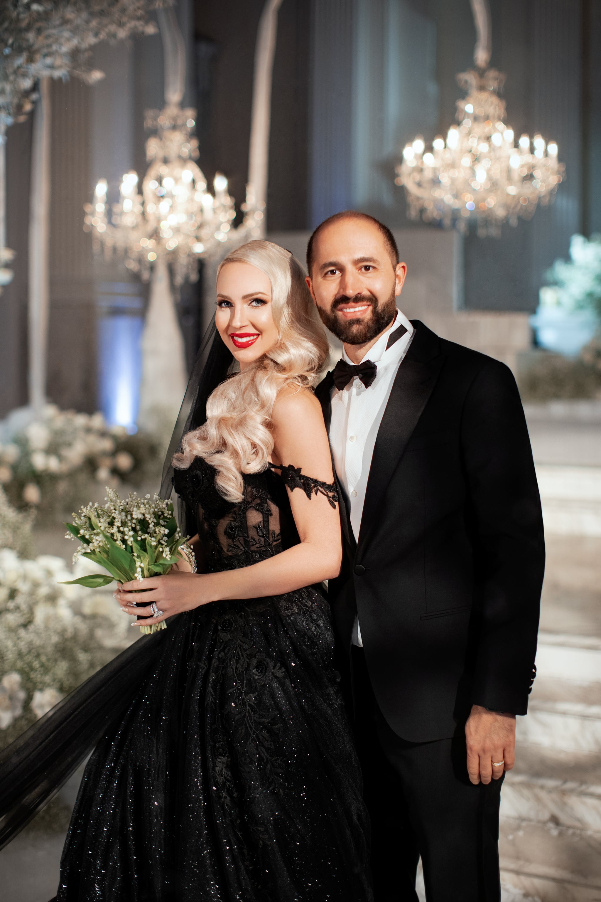 black wedding outfit