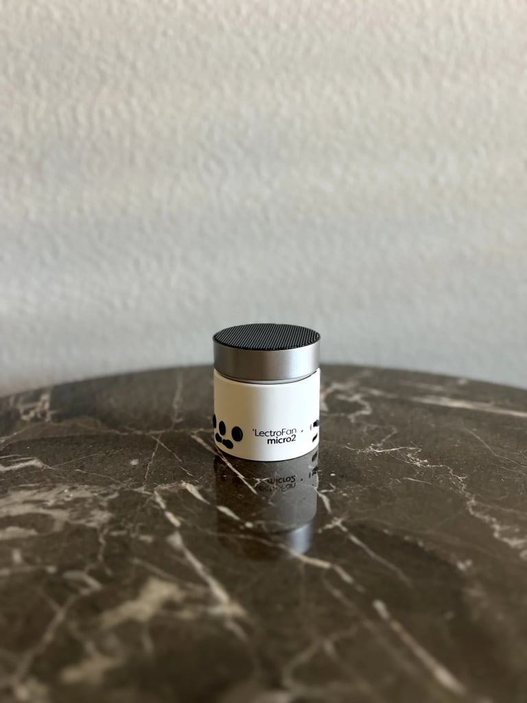 LectroFan Micro2 Non-Looping Sound Machine ($43)
With this compact white noise machine, you can enjoy a soothing night's rest in even the noisiest hotels with ease. The non-looping sound machine is equipped with 11 different audio options ranging from white noise to fan sounds. It's small enough to fit inside a carry-on bag, but advanced enough to emit a pristine sound quality that'll mask disruptive noises throughout the night. See the full product details in our review of the Lectrofan Sound Machine.
Editor quote: "If you (like me) need a little extra help falling asleep more soundly each night — particularly while traveling — you can't go wrong with this product. Whether you're stuck in a noisy dorm room, regularly find yourself in crowded hostels and Airbnbs, or simply have sensitive sleep tendencies that worsen when you're away from home, this easy-to-use Lectrofan sound machine will help you achieve a better night's rest, free from the disruption of loud neighbors and annoying little sounds." — Kylie Warren, former assistant shopping editor