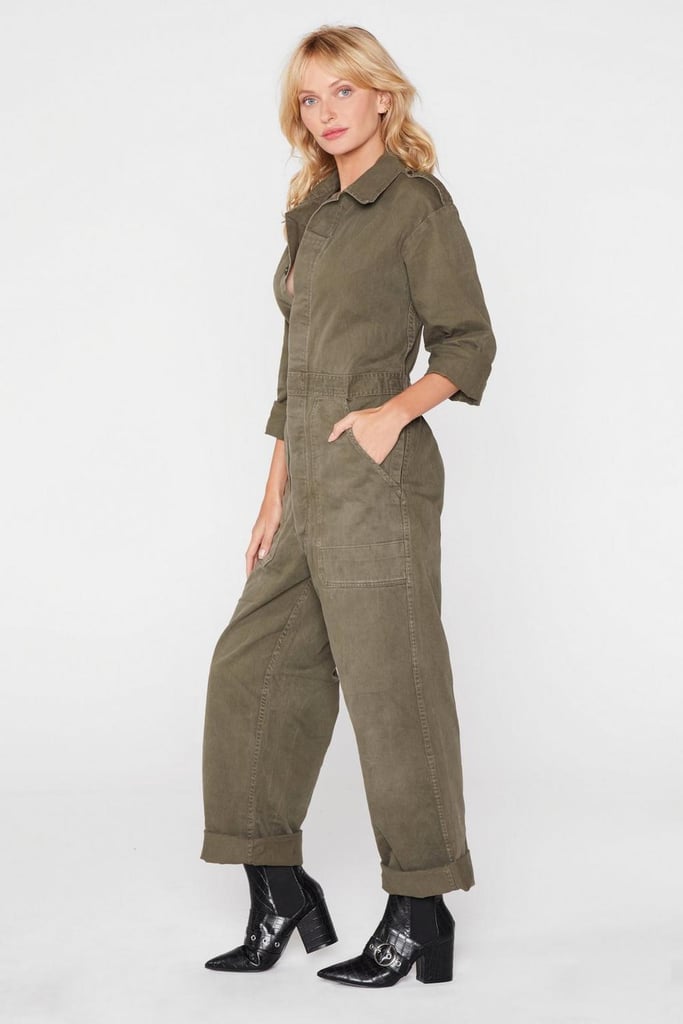 Nasty Gal After Party Vintage Utility Jumpsuit