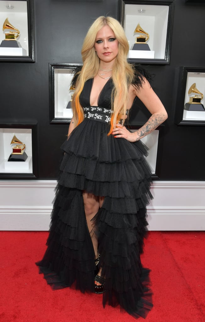 Avril Lavigne at the 2022 Grammy Awards