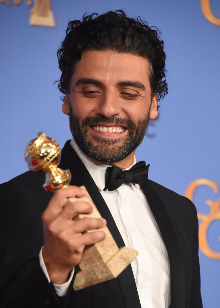 Oscar Isaac at Golden Globes 2016