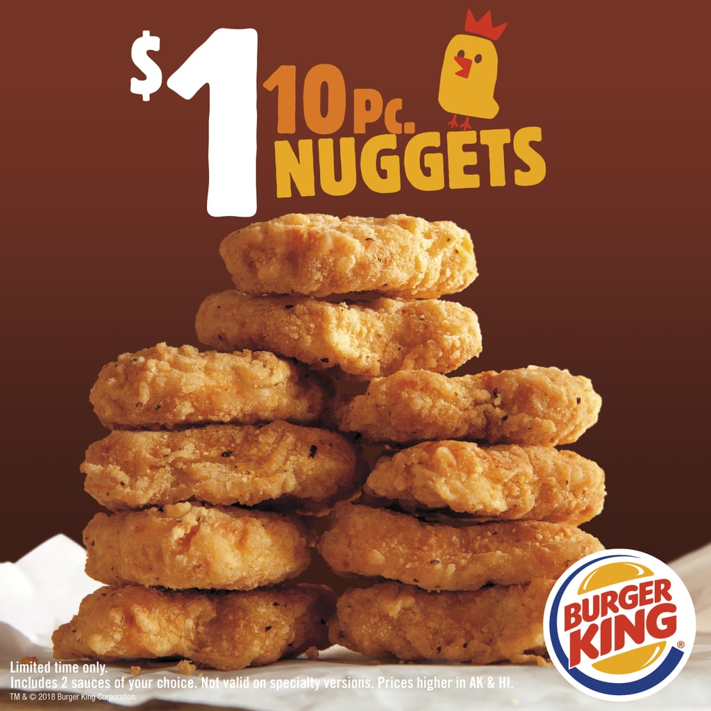 Burger King $1 Chicken Nuggets October 2018