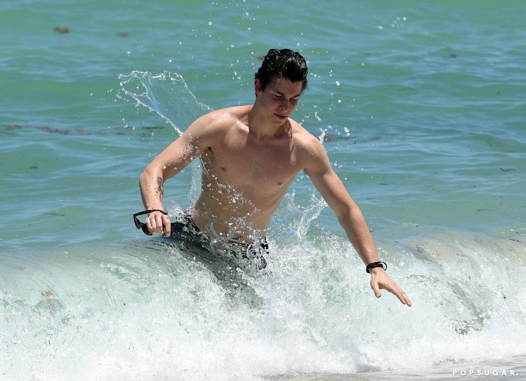Shawn Mendes Shirtless in Miami Pictures July 2017 POPSUGAR 