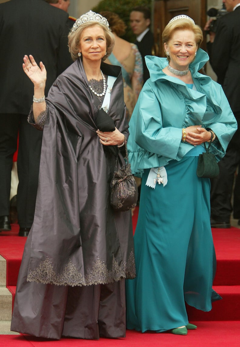 Queen Sofía's Gray Ballgown, May 2004
