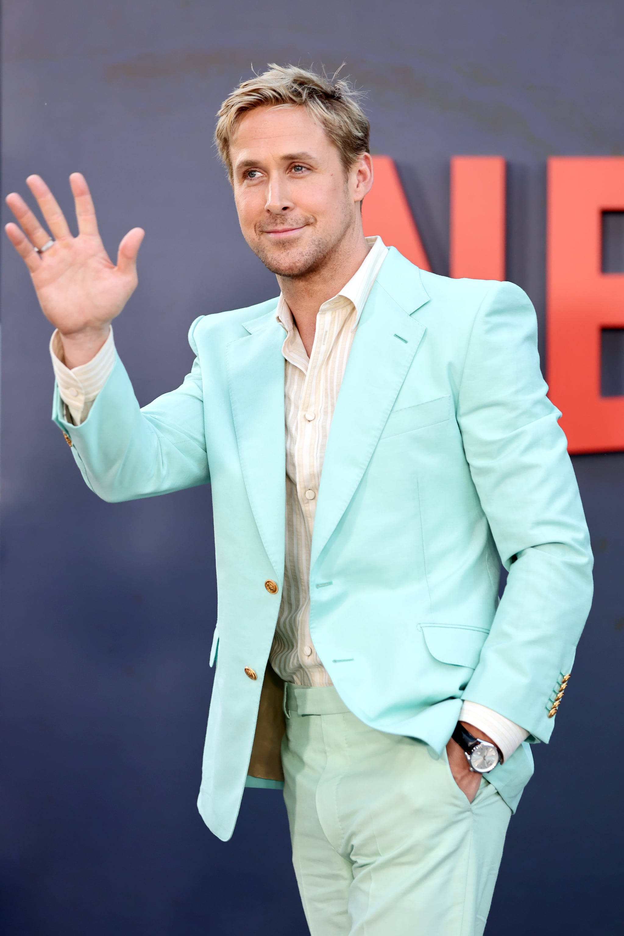 Ryan Gosling Grey Suit