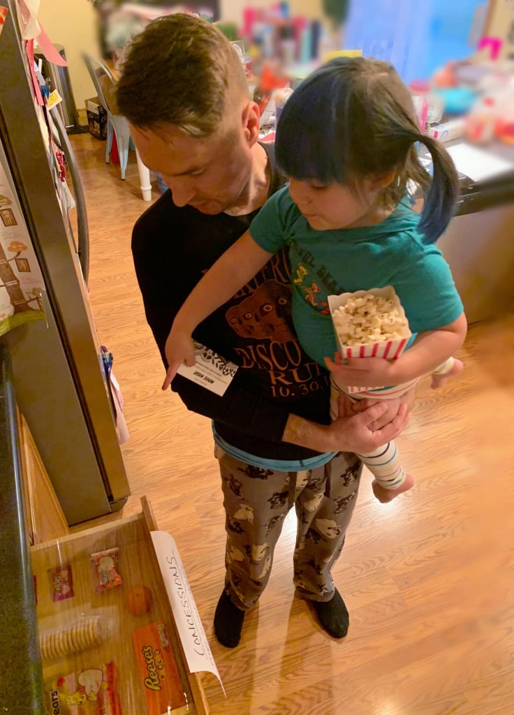 Rae Picking Out Her Snacks of Choice