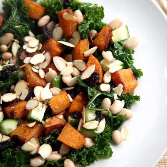 Maple Butternut Squash and Kale Salad