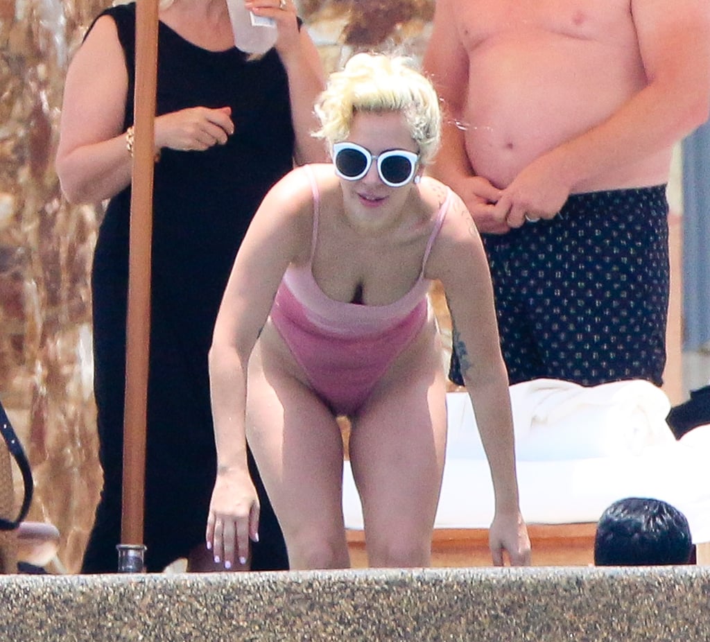Lady Gaga Wearing Swimsuit in Mexico After Breakup July 2016