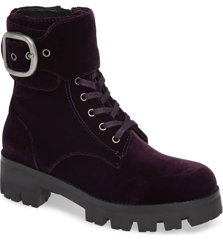Coach top velvet boots