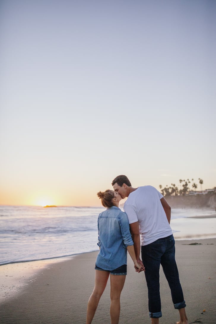 Casual Beach Engagement Shoot Popsugar Love And Sex Photo 45