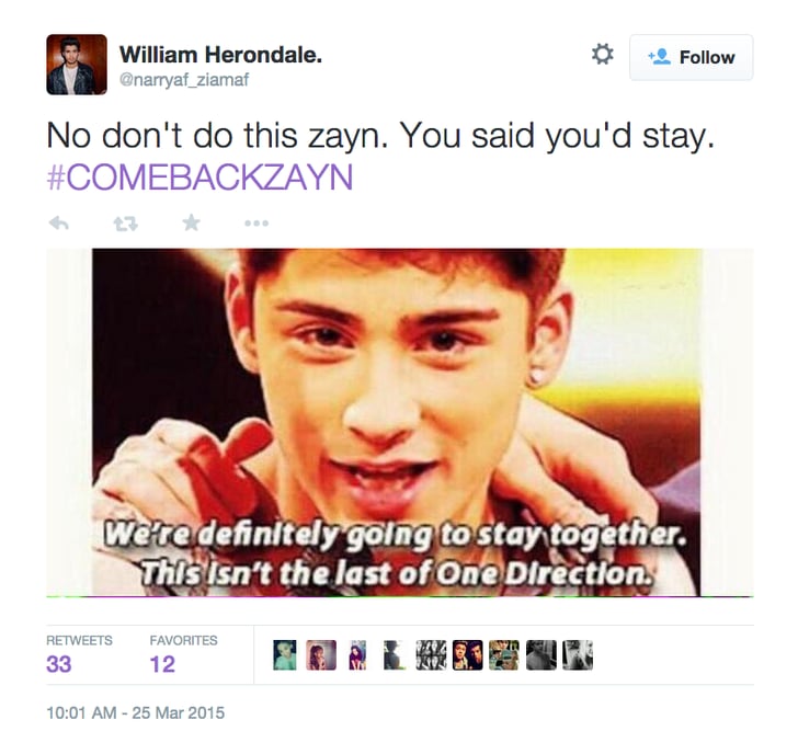 Reactions To Zayn Malik Leaving One Direction Popsugar Celebrity Photo 19 