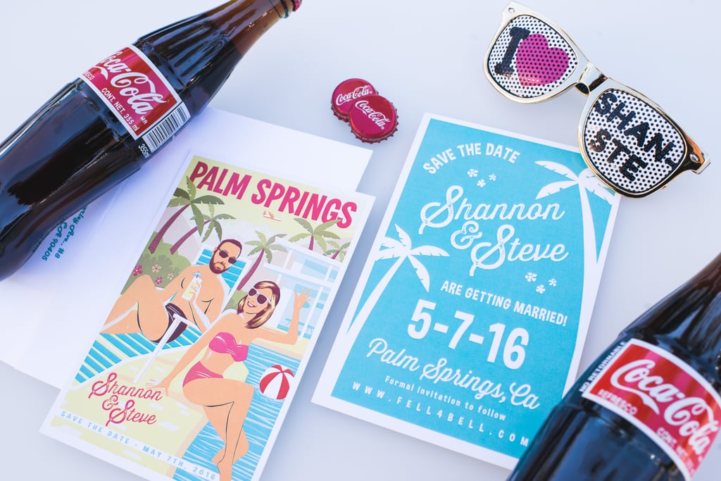 Retro Palm Springs Engagement Photos