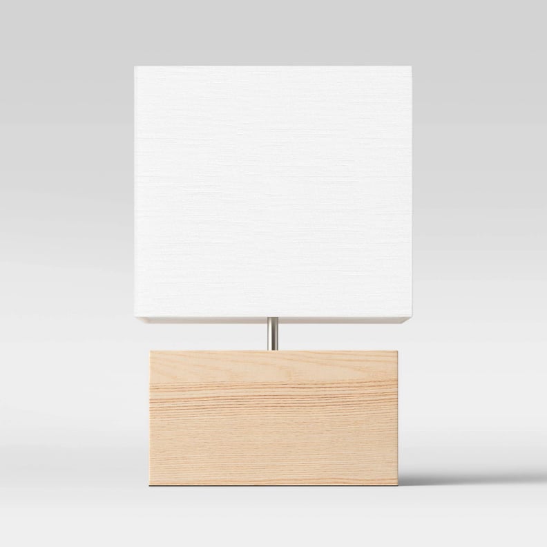 For a Boxy Table Lamp: Project 62 Wood Block Table Lamp