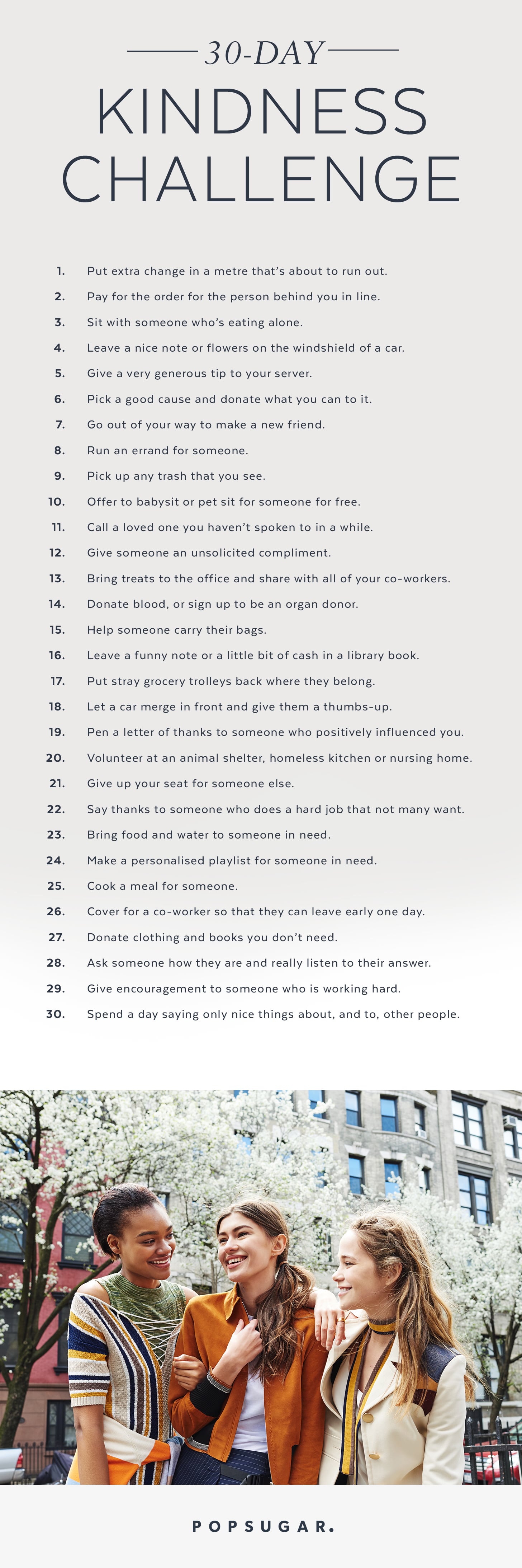 Become A Better Person With This 30 Day Kindness Challenge