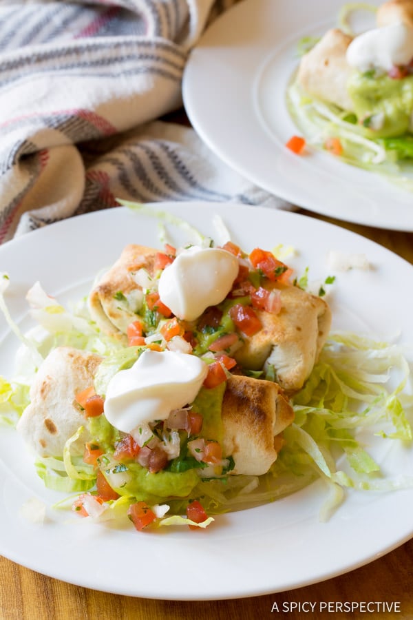 Mini Baked Chimichanga | Best Latin Dishes to Eat With Avocado ...