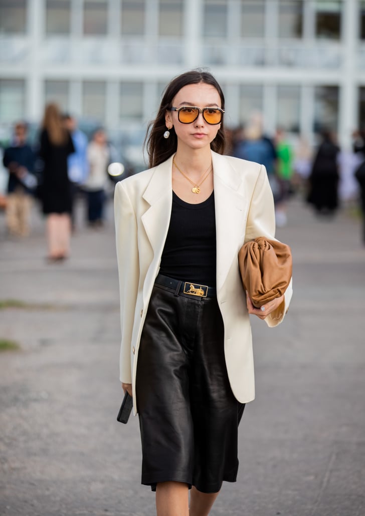 The Fall Trend: Tailored Leather | Fall Work Outfits 2019 | POPSUGAR ...