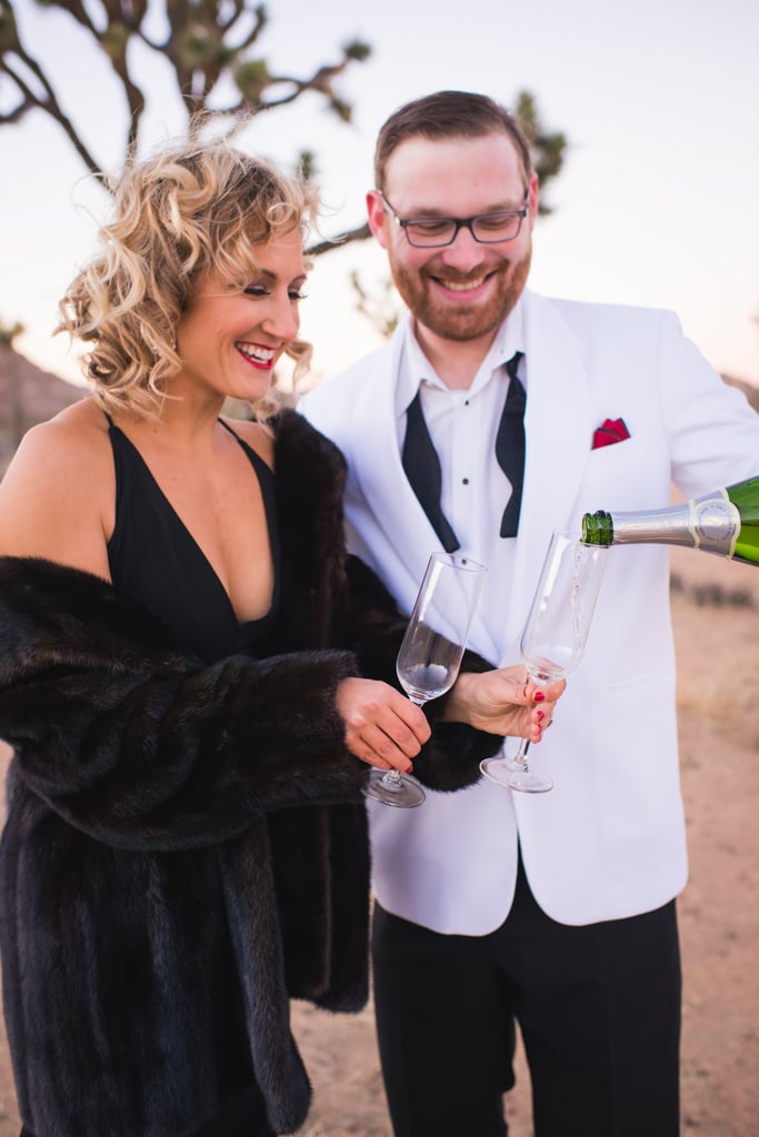 Retro Palm Springs Engagement Photos