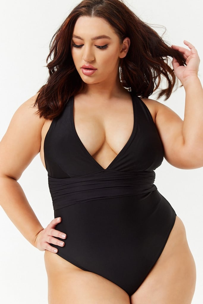 Forever 21 Plus Size Ruched Swimsuit