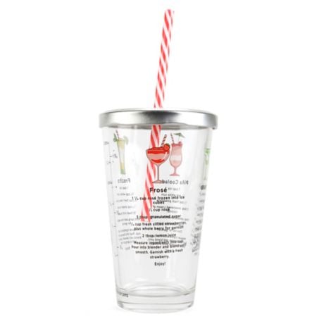 Kikkerland Frozen Cocktail Recipe Glass