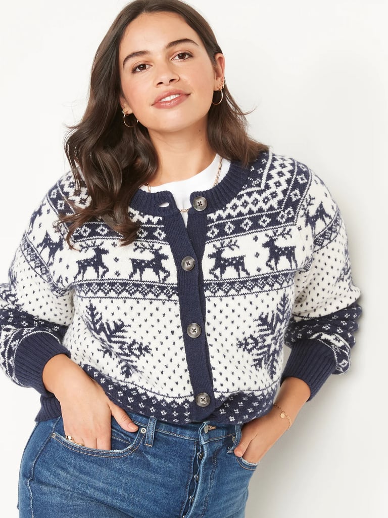 Old Navy Fair Isle Button-Front Cardigan Sweater