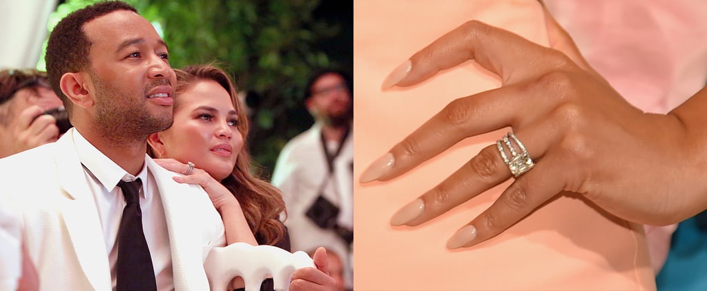 Get Details on Chrissy Teigen's Cushion-Cut Engagement Ring