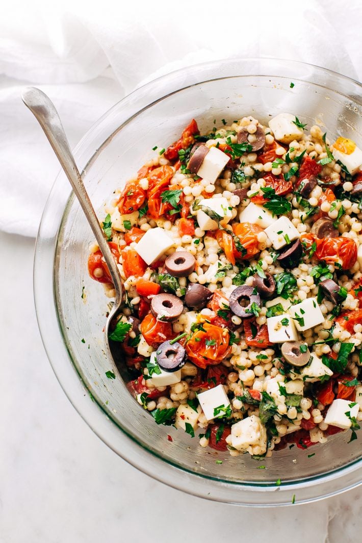 Roasted Garlic Italian Couscous Salad