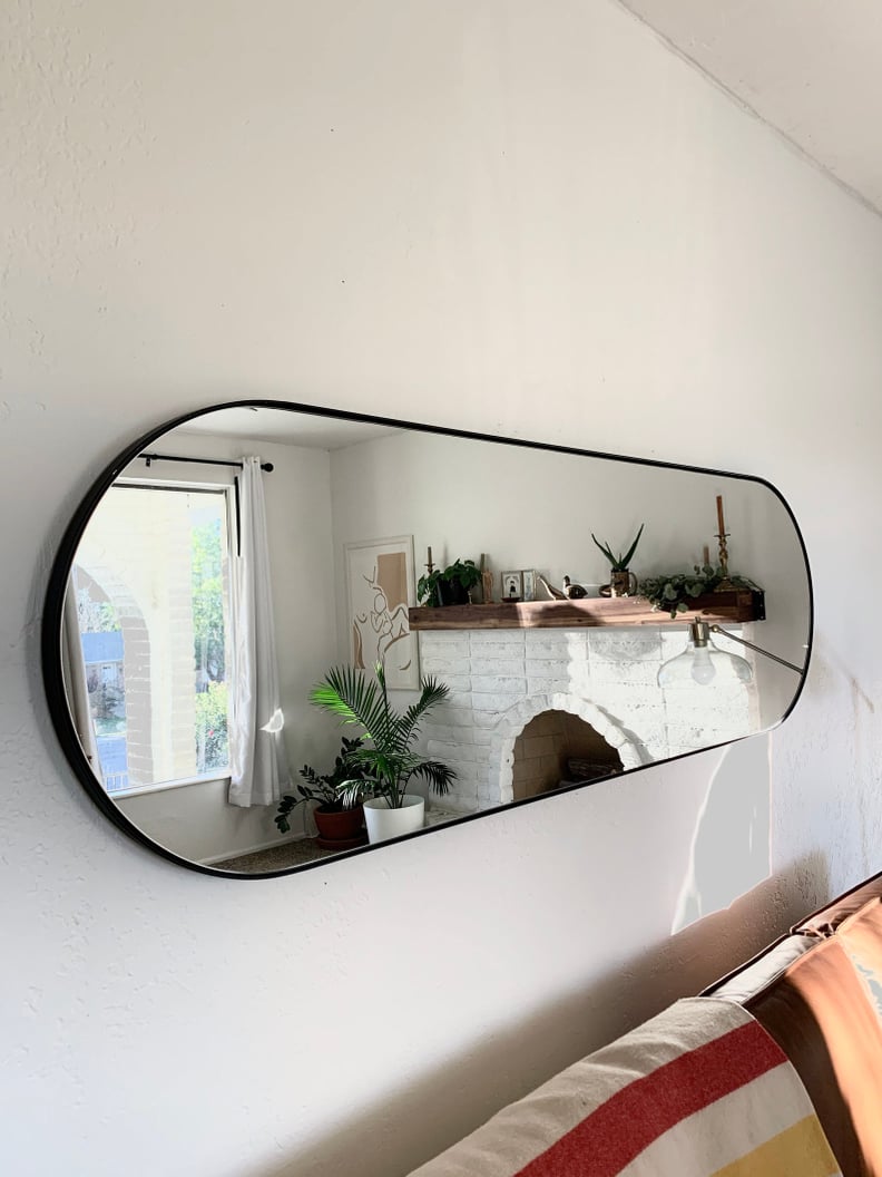 For the Space Above Your Bed: Full Length Large Modern Capsule Mirror