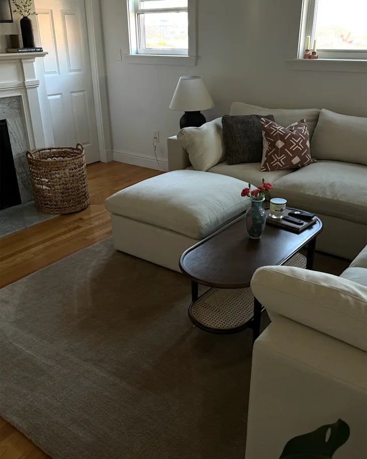 Rugs USA Arrel Speckled Wool-Blend Rug ($349, originally $590)
Rugs USA has dozens of rugs (including washable options) that will instantly elevate your home. For Labor Day, the brand is running a buy one get one 50 percent off deal using code LABORDAY.
Editor Quote: "As a shopping editor, I've tried dozens of rugs, but Rugs USA is hands down one of my favorite brands. The quality is worth the price, the rugs are thick, and the designs are beautiful. They also have so many incredible collabs—like this Arvin Olano rug, which makes my living room look so luxe. I'm obsessed with it." — Haley Lyndes, former shopping staff writer