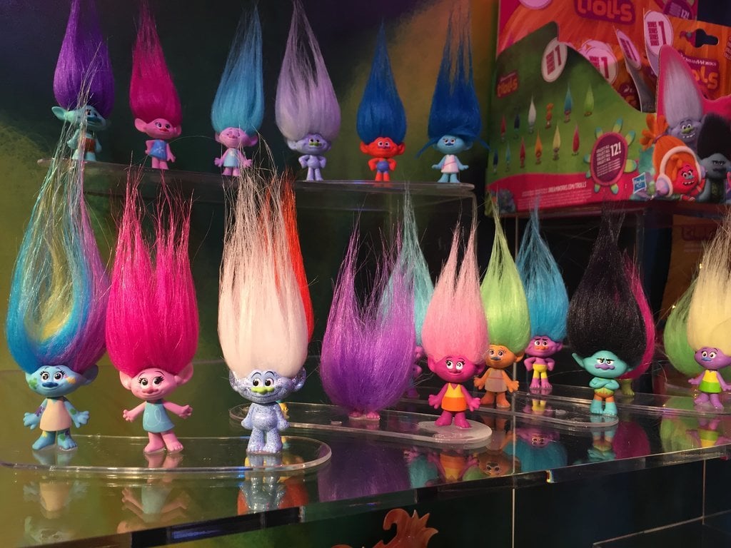 With the Trolls movie due to hit theaters this year, there will be plenty of blind bag collectibles out there for tots to collect and trade. Our favorite may be the one who's all hair!