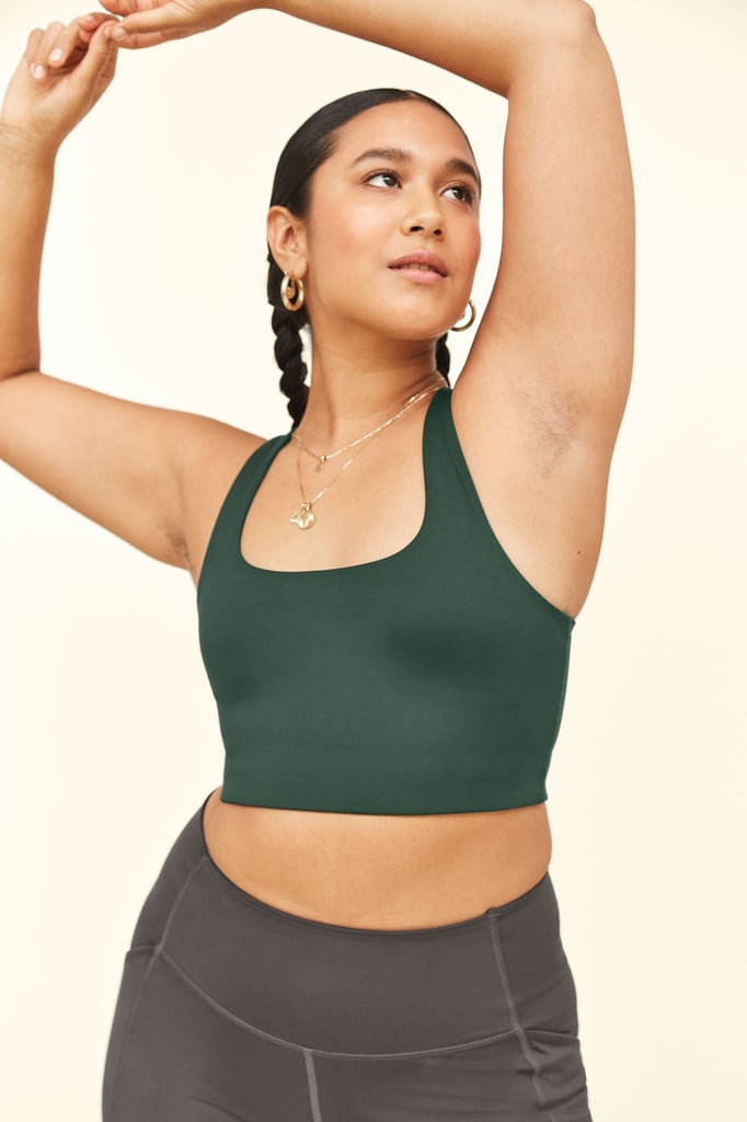 A Racerback Bra: Girlfriend Collective Paloma Racerback Bra