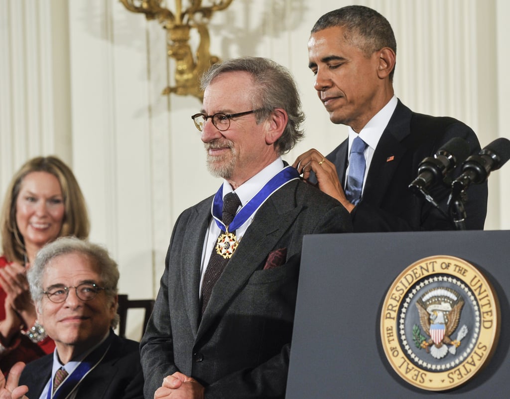 President Obama Awards Steven Spielberg and Barbra Streisand