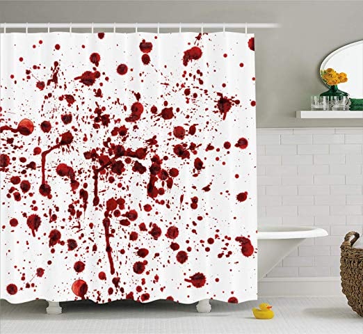 Splashes of Blood Shower Curtain