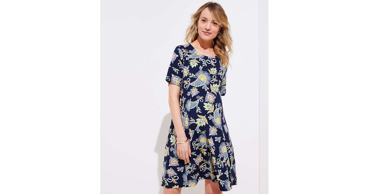 Loft Maternity Floral Paisley Short 