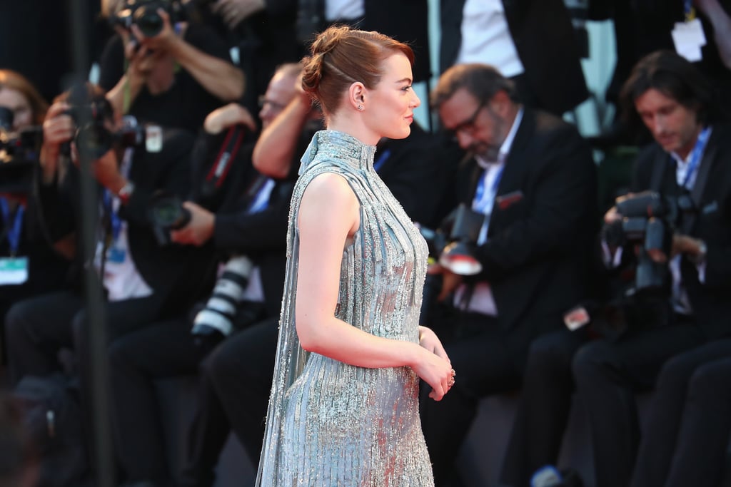 Emma Stone Versace Dress at Venice Film Festival 2016
