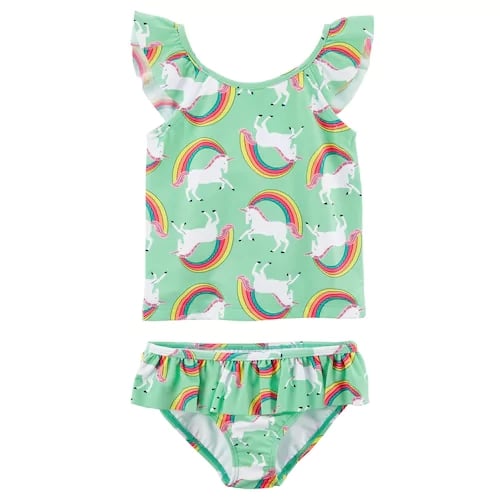 unicorn kids bathing suit