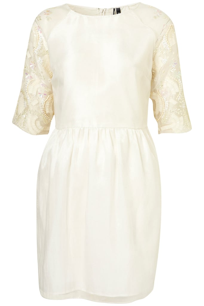 This Cute Cream Colored Dress Gets A Vintage Edge With Pretty